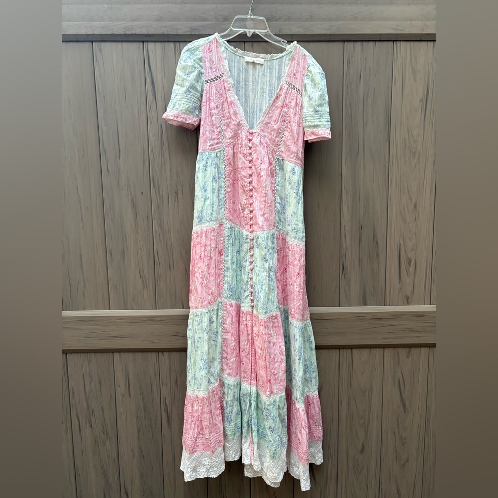 Loveshackfancy Nessie Patchwork Cotton-Jacquard M… - image 7